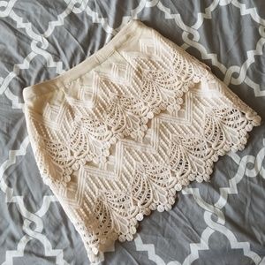 Forever 21 Cream Skirt